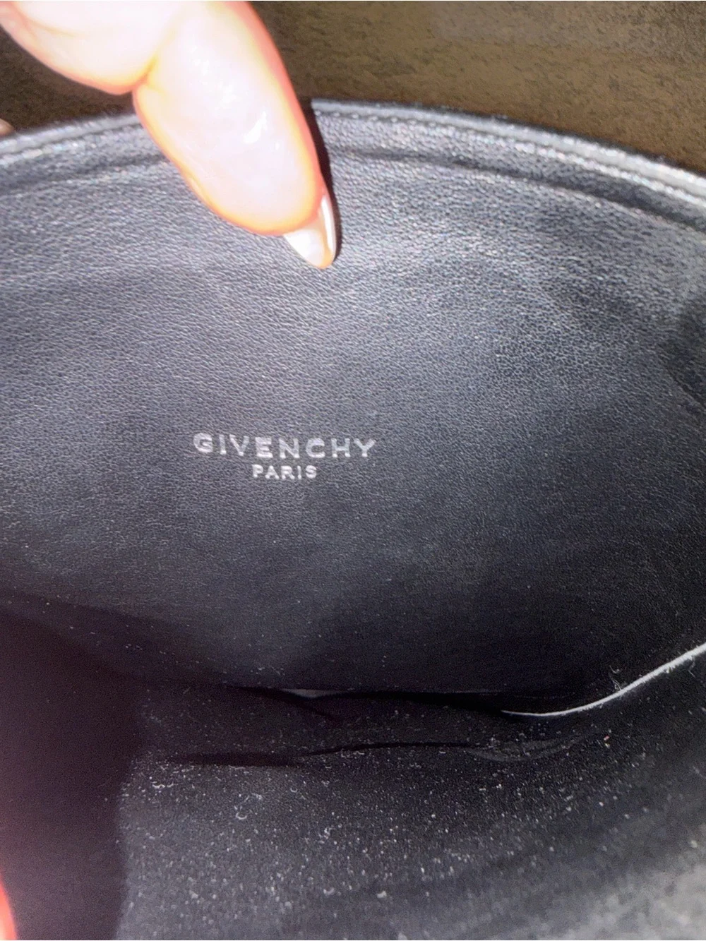 Givenchy Black Leather Over-the-Knee Shield Boot with Silver Hardware